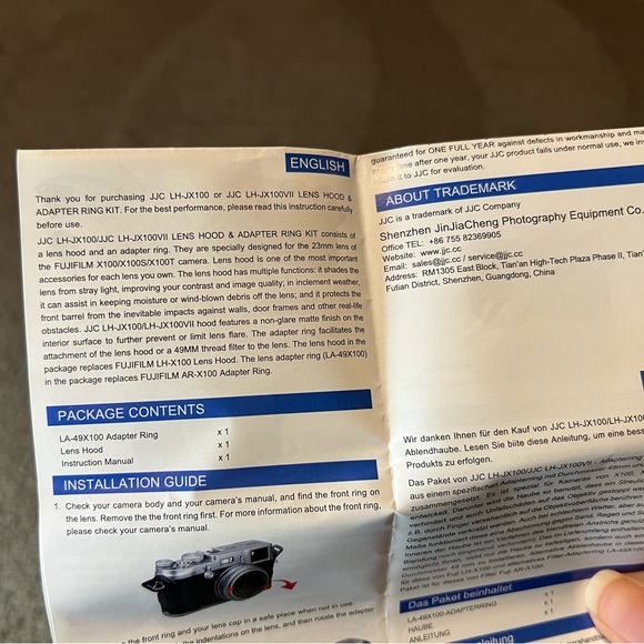 *6 for $10!* JJC LH-JX100 Black Lens Hood for Fujifilm X100V Camera Photography - Picture 13 of 15